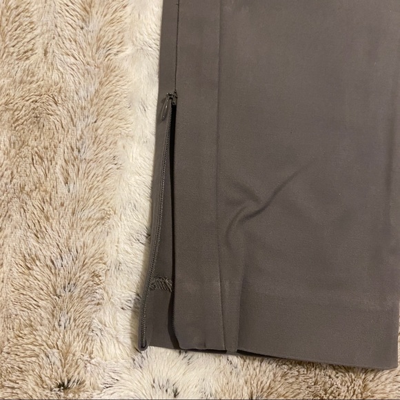 COPY - BANANA REPUBLIC SLIM DRESS PANT TROUSERS w/ ANKLE ZIPPERS + POCKETS in G… - Picture 4 of 7